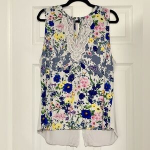 Daniel Rainn Quin Keyhole Crochet Top